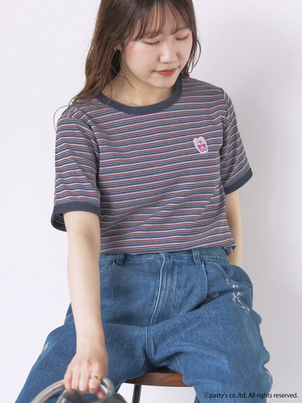 【SWIMMER】ボーダーTシャツ（ピンク/グリーン/ネイビー）｜ehka sopo（エヘカソポ）通販