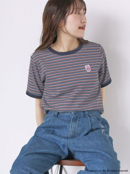 【SWIMMER】ボーダーTシャツ（ピンク/グリーン/ネイビー）｜ehka sopo（エヘカソポ）通販
