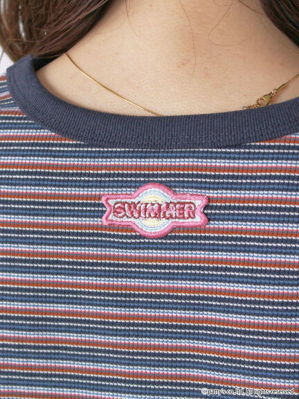 【SWIMMER】ボーダーTシャツ（ピンク/グリーン/ネイビー）｜ehka sopo（エヘカソポ）通販