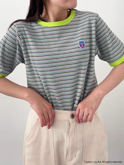 【SWIMMER】ボーダーTシャツ（ピンク/グリーン/ネイビー）｜ehka sopo（エヘカソポ）通販