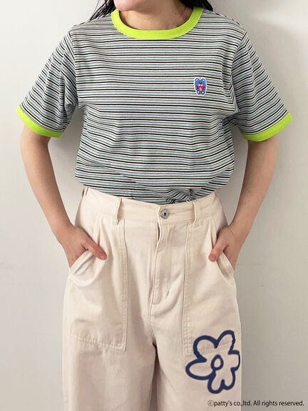 【SWIMMER】ボーダーTシャツ（ピンク/グリーン/ネイビー）｜ehka sopo（エヘカソポ）通販