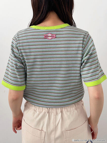 【SWIMMER】ボーダーTシャツ（ピンク/グリーン/ネイビー）｜ehka sopo（エヘカソポ）通販