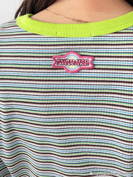 【SWIMMER】ボーダーTシャツ（ピンク/グリーン/ネイビー）｜ehka sopo（エヘカソポ）通販
