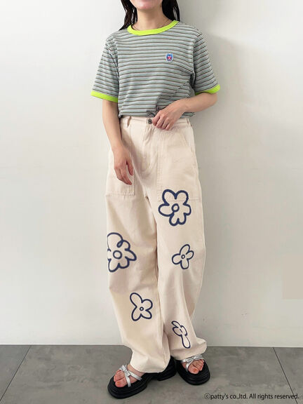 【SWIMMER】ボーダーTシャツ（ピンク/グリーン/ネイビー）｜ehka sopo（エヘカソポ）通販