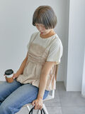 ビスチェドッキングTシャツ（ベージュ）｜ehka sopo（エヘカソポ）通販