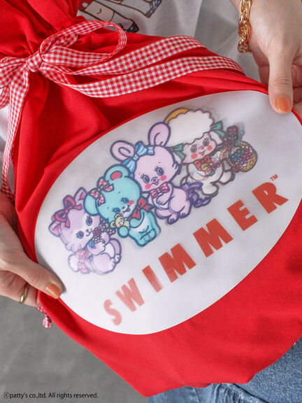 【SWIMMER】トートバッグ（ブラック/レッド/キナリ）｜ehka sopo（エヘカソポ）通販