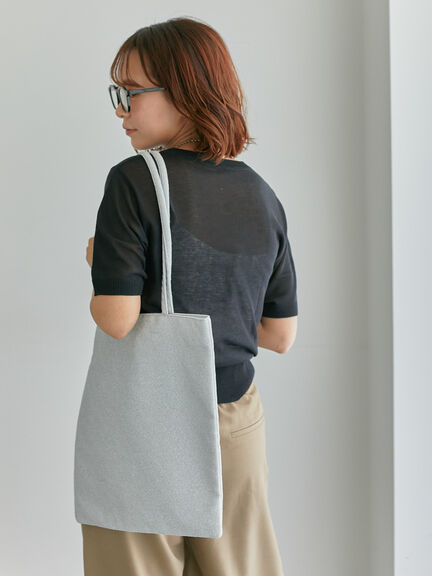 ロゴ刺繍半袖ニット（ブラック/サックスブルー/キナリ）｜ehka sopo（エヘカソポ）通販