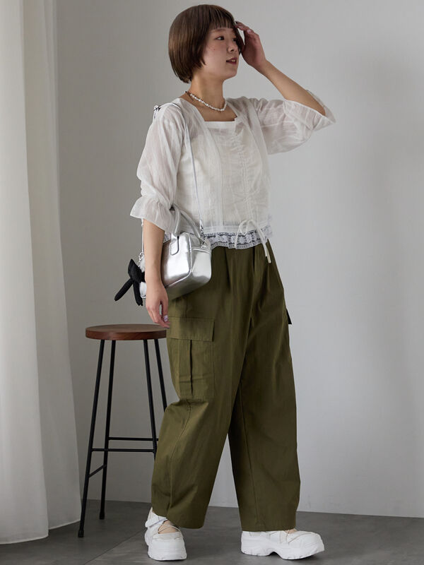 sheller スクエアレースブラウス sheller スクエアレースブラウス