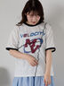 メローリンガーTシャツ（オフホワイト/チャコールグレー/キナリ）｜ehka sopo（エヘカソポ）通販