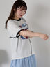 メローリンガーTシャツ（オフホワイト/チャコールグレー/キナリ）｜ehka sopo（エヘカソポ）通販