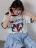 メローリンガーTシャツ（オフホワイト/チャコールグレー/キナリ）｜ehka sopo（エヘカソポ）通販