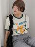 メローリンガーTシャツ（オフホワイト/チャコールグレー/キナリ）｜ehka sopo（エヘカソポ）通販
