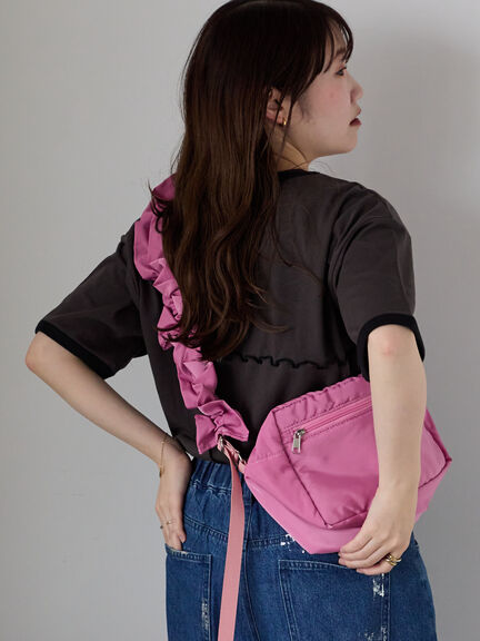 メローリンガーTシャツ（オフホワイト/チャコールグレー/キナリ）｜ehka sopo（エヘカソポ）通販
