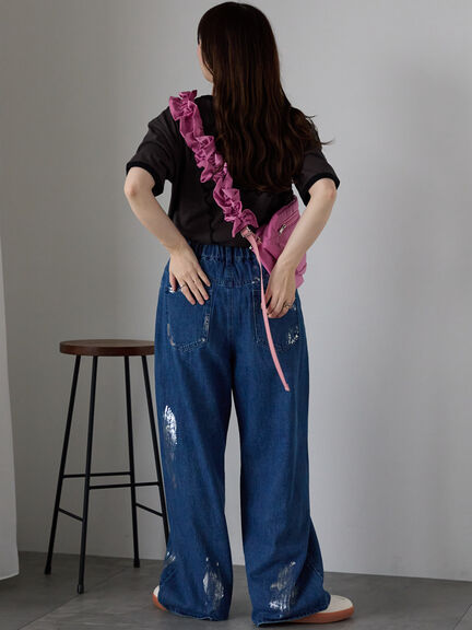 メローリンガーTシャツ（オフホワイト/チャコールグレー/キナリ）｜ehka sopo（エヘカソポ）通販