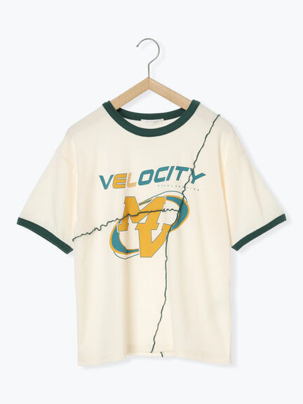 メローリンガーTシャツ（オフホワイト/チャコールグレー/キナリ）｜ehka sopo（エヘカソポ）通販