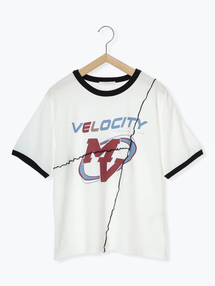 メローリンガーTシャツ（オフホワイト/チャコールグレー/キナリ）｜ehka sopo（エヘカソポ）通販