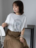 花プリントTシャツ（オフホワイト）｜ehka sopo（エヘカソポ）通販