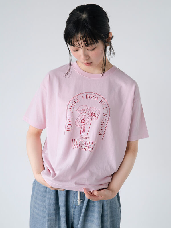 花プリントTシャツ（ピンク）｜ehka sopo（エヘカソポ）通販