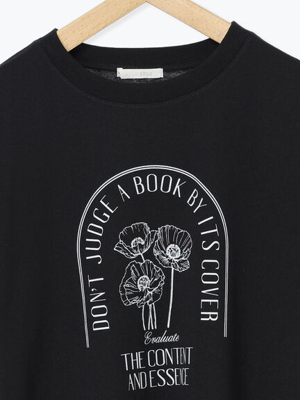 花プリントTシャツ（オフホワイト/ブラック/ピンク/キナリ）｜ehka sopo（エヘカソポ）通販