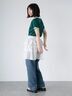 3D刺繍リンガーTシャツ（オフホワイト/グリーン/サックスブルー/ネイビー）｜ehka sopo（エヘカソポ）通販