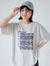 フォトプリントオーバーシルエットTシャツ（オフホワイト）｜ehka sopo（エヘカソポ）通販