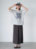 フォトプリントオーバーシルエットTシャツ（オフホワイト/チャコールグレー/グリーン/ブルー）｜ehka sopo（エヘカソポ）通販