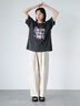 フォトプリントオーバーシルエットTシャツ（オフホワイト/チャコールグレー/グリーン/ブルー）｜ehka sopo（エヘカソポ）通販