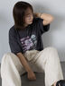 フォトプリントオーバーシルエットTシャツ（オフホワイト/チャコールグレー/グリーン/ブルー）｜ehka sopo（エヘカソポ）通販