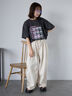 フォトプリントオーバーシルエットTシャツ（オフホワイト/チャコールグレー/グリーン/ブルー）｜ehka sopo（エヘカソポ）通販