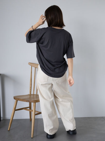 フォトプリントオーバーシルエットTシャツ（オフホワイト/チャコールグレー/グリーン/ブルー）｜ehka sopo（エヘカソポ）通販