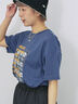 フォトプリントオーバーシルエットTシャツ（オフホワイト/チャコールグレー/グリーン/ブルー）｜ehka sopo（エヘカソポ）通販