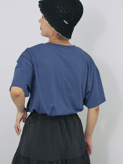 フォトプリントオーバーシルエットTシャツ（オフホワイト/チャコールグレー/グリーン/ブルー）｜ehka sopo（エヘカソポ）通販