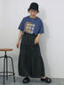 フォトプリントオーバーシルエットTシャツ（オフホワイト/チャコールグレー/グリーン/ブルー）｜ehka sopo（エヘカソポ）通販