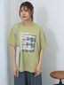 フォトプリントオーバーシルエットTシャツ（オフホワイト/チャコールグレー/グリーン/ブルー）｜ehka sopo（エヘカソポ）通販