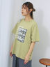 フォトプリントオーバーシルエットTシャツ（オフホワイト/チャコールグレー/グリーン/ブルー）｜ehka sopo（エヘカソポ）通販