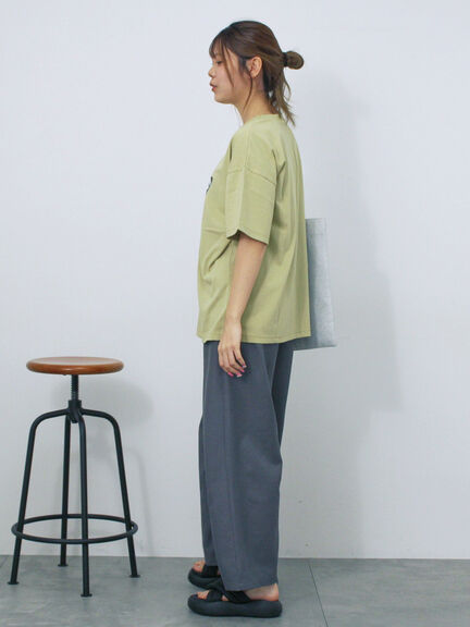 フォトプリントオーバーシルエットTシャツ（オフホワイト/チャコールグレー/グリーン/ブルー）｜ehka sopo（エヘカソポ）通販