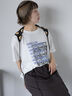 フォトプリントオーバーシルエットTシャツ（オフホワイト/チャコールグレー/グリーン/ブルー）｜ehka sopo（エヘカソポ）通販