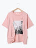 プリントタックTシャツ（ピンク）｜ehka sopo（エヘカソポ）通販