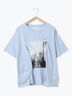 プリントタックTシャツ（サックスブルー）｜ehka sopo（エヘカソポ）通販