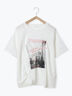 プリントタックTシャツ（オフホワイト/ブラック/ピンク/サックスブルー）｜ehka sopo（エヘカソポ）通販