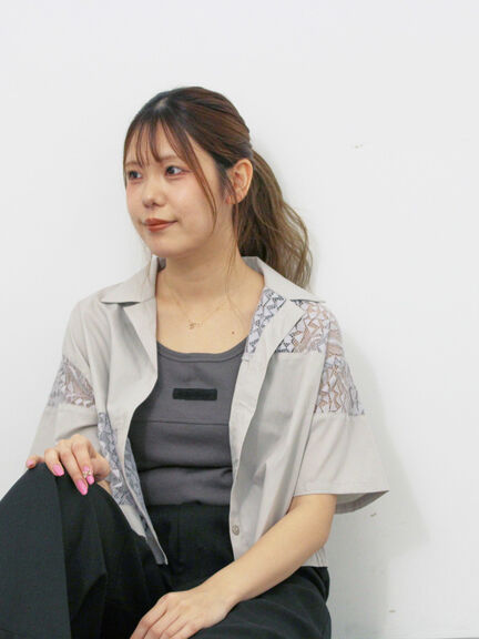 切り替えタンクトップ（オフホワイト/チャコールグレー/ブラック/ブルー）｜ehka sopo（エヘカソポ）通販