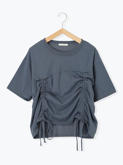 ドロストTシャツ（オフホワイト/チャコールグレー/ピンク/ネイビー）｜ehka sopo（エヘカソポ）通販