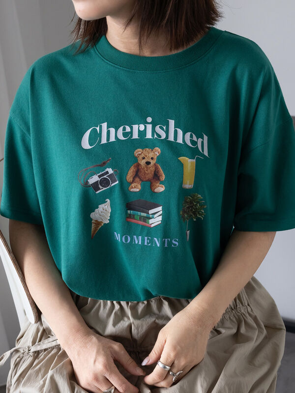 フォトプリントTシャツ（グリーン）｜ehka sopo（エヘカソポ）通販