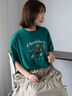 フォトプリントTシャツ（オフホワイト/グリーン/ネイビー）｜ehka sopo（エヘカソポ）通販