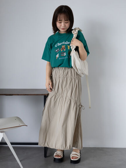 フォトプリントTシャツ（オフホワイト/グリーン/ネイビー）｜ehka sopo（エヘカソポ）通販