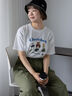 フォトプリントTシャツ（オフホワイト/グリーン/ネイビー）｜ehka sopo（エヘカソポ）通販