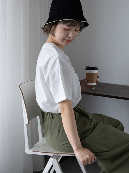 フォトプリントTシャツ（オフホワイト/グリーン/ネイビー）｜ehka sopo（エヘカソポ）通販