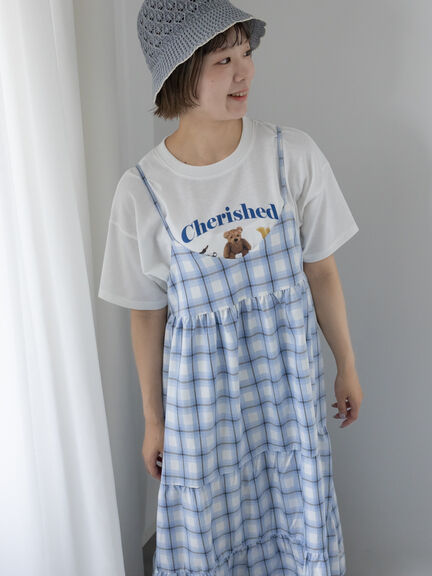フォトプリントTシャツ（オフホワイト/グリーン/ネイビー）｜ehka sopo（エヘカソポ）通販