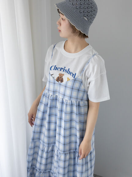 フォトプリントTシャツ（オフホワイト/グリーン/ネイビー）｜ehka sopo（エヘカソポ）通販