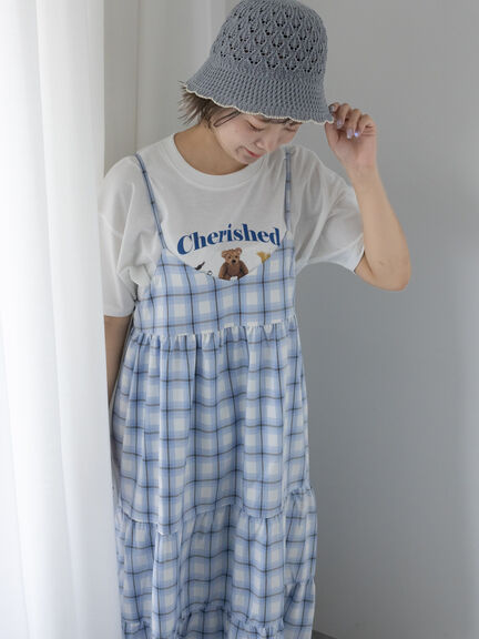 フォトプリントTシャツ（オフホワイト/グリーン/ネイビー）｜ehka sopo（エヘカソポ）通販